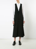 buttoned midi dress