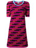 striped pattern shortsleeved dress
