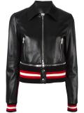 cropped leather jacket