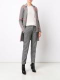 plaid cardi-coat