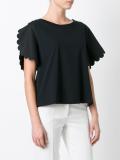 scalloped T-shirt