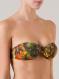 printed bandeau bikini top