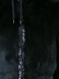 fur reversible hooded jacket