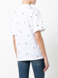 hummingbird-print T-shirt