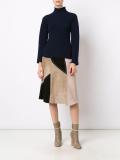 high neck ribbed jumper