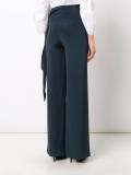 high-rise straight trousers