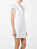 gathered back mini dress