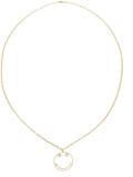 smiley diamond pendant necklace