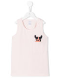 dog print tank top