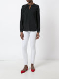 keyhole detail blouse