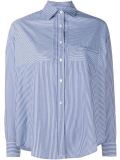 Stripe Convertible Long Sleeve Shirt