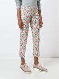 floral print cropped trousers
