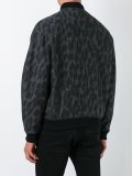animalier print bomber jacket