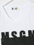 logo print vest 