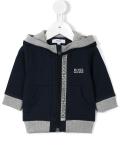logo stripe hoodie