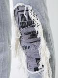 distressed track pants