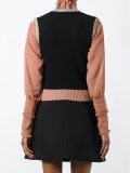 embroidered sleeveless knitted top