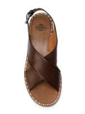 crossed straps sandals 