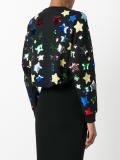 sequin star embroidered sweatshirt
