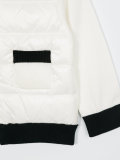 contrast trim padded jacket