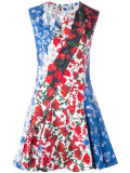 printed flared dress