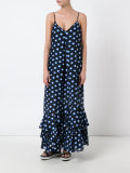 dots shift long dress