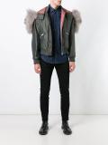 fur collar bomber jacket 