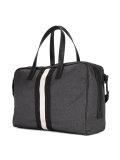 striped holdall