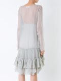 tiered ruched dress