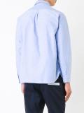 spotted button down shirt