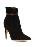 buckle front pointed toe boots