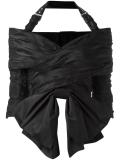 runway biker bow blouse