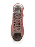 Slide hi-top sneakers