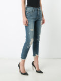 ripped cropped jeans