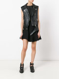 leather gilet 