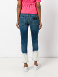bleached hem jeans