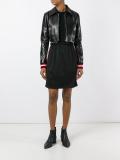 cropped leather jacket