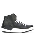 geometric hi-top sneakers