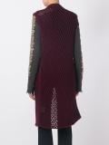 mesh knit cardigan