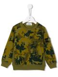 camouflage print sweatshirt