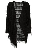 fringed cardigan