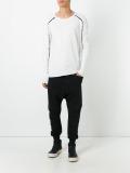 contrast detail T-shirt
