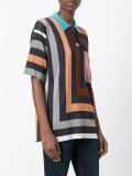 striped lurex blouse 