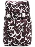 geometric print backpack