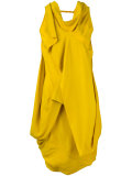 draped cowl neck dress