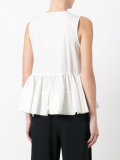flared V-neck tank
