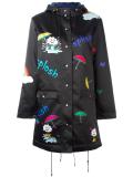 hooded raincoat 