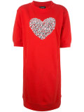 rhinestone embellished sweat dress
