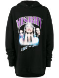 logo print hoodie