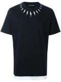 lightning bolt print T-shirt